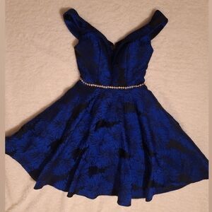 Dress blue y black